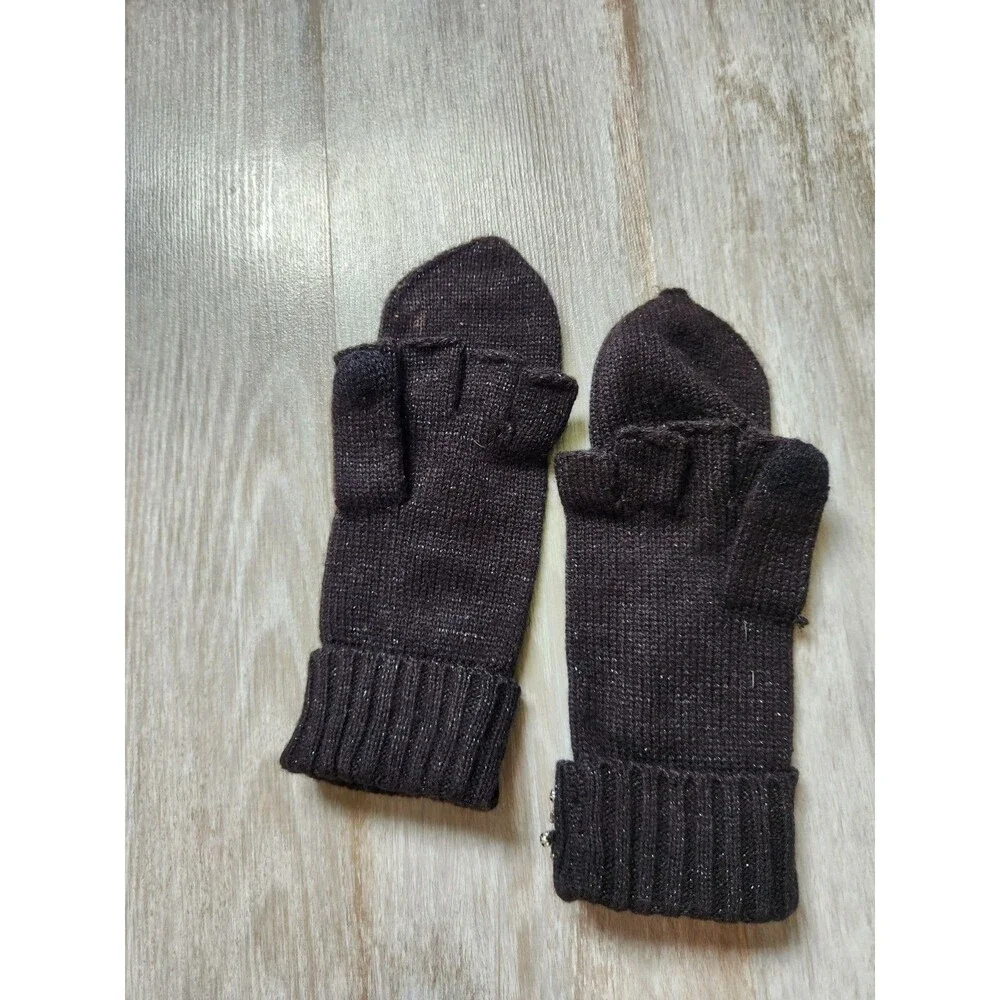 NWT Victoria’s Secret Snowflake Sparkle Winter Set Headband Convertible Mittens